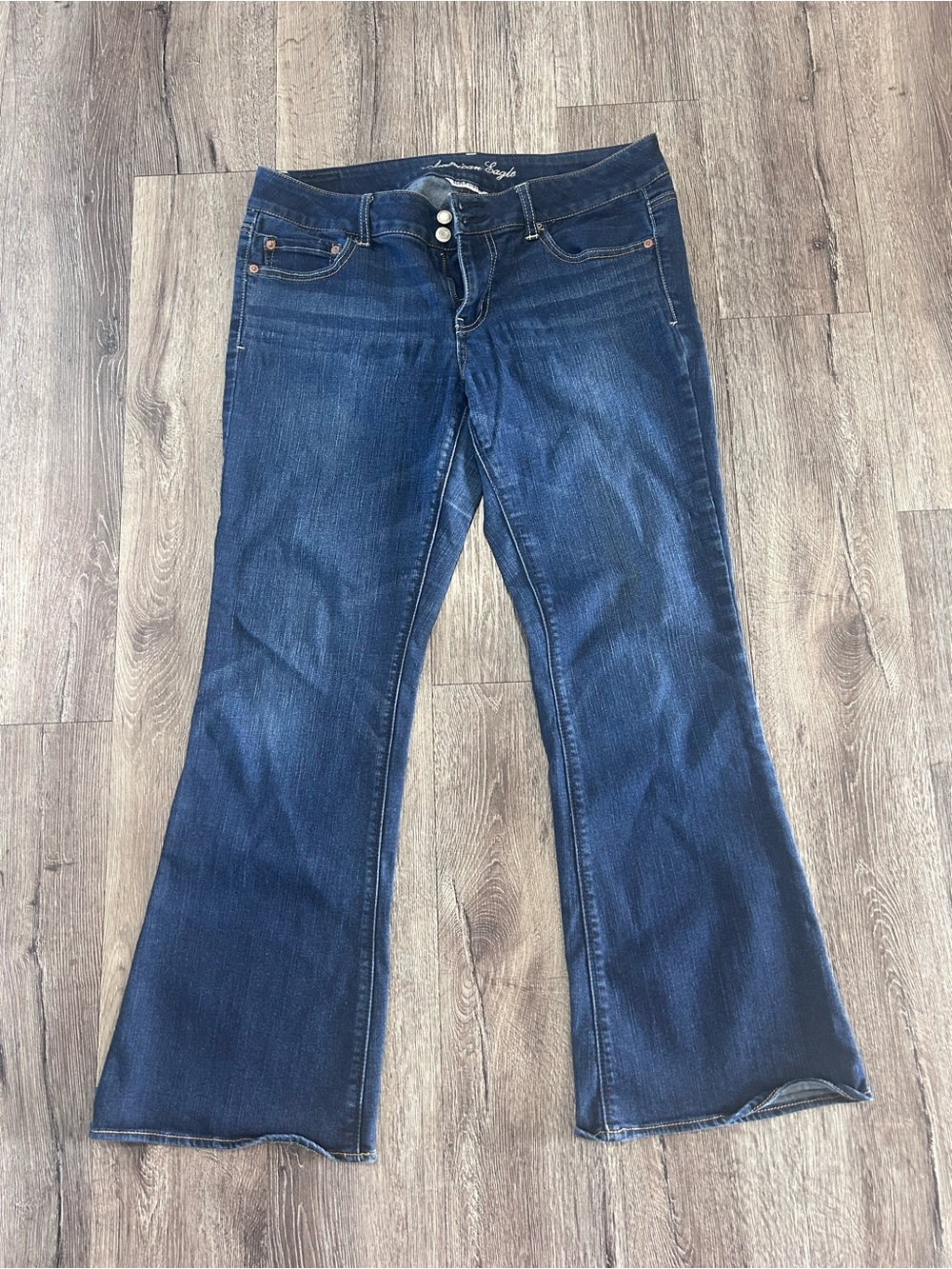 American Eagle Outfitters Dark Blue Flare Jeans